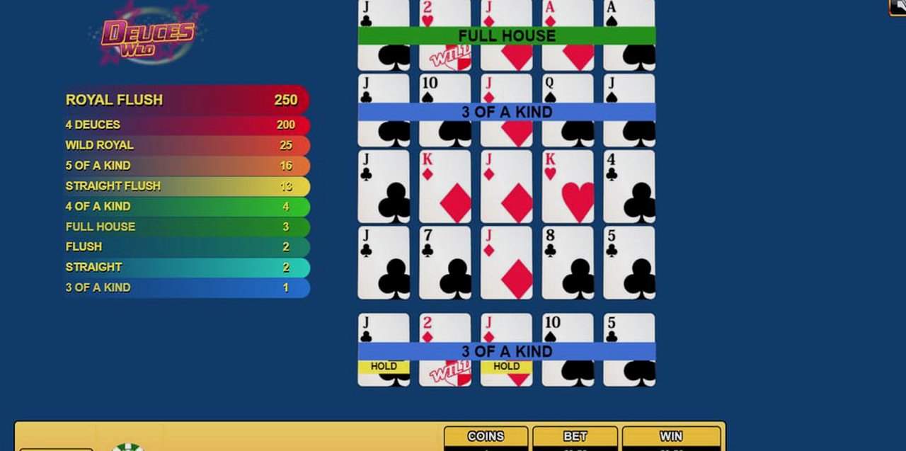 Deuces Wild · Giao diện ứng dụng SODO